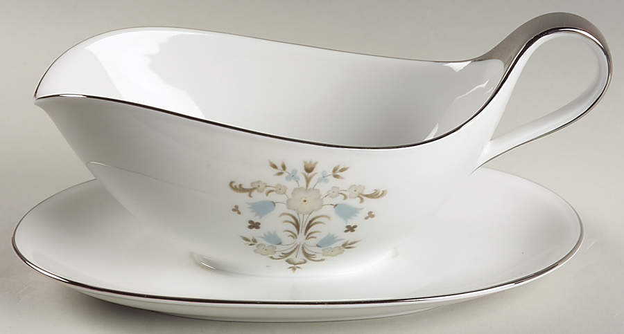 Americana Gravy Boat with Attached Underplate by Crown Jewel-1