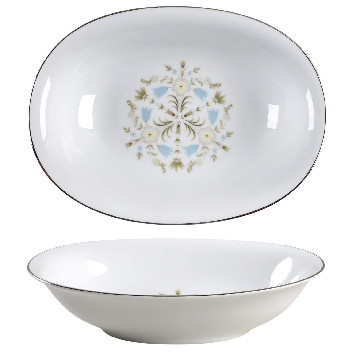 Americana 10" Oval Vegetable Bowl by Crown Jewel-1