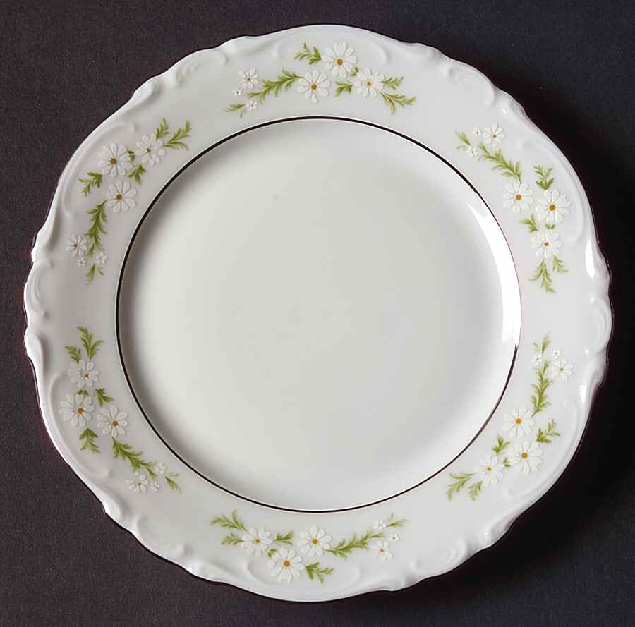 Bridal Wreath Bread & Butter Plate by Crown Jewel-1