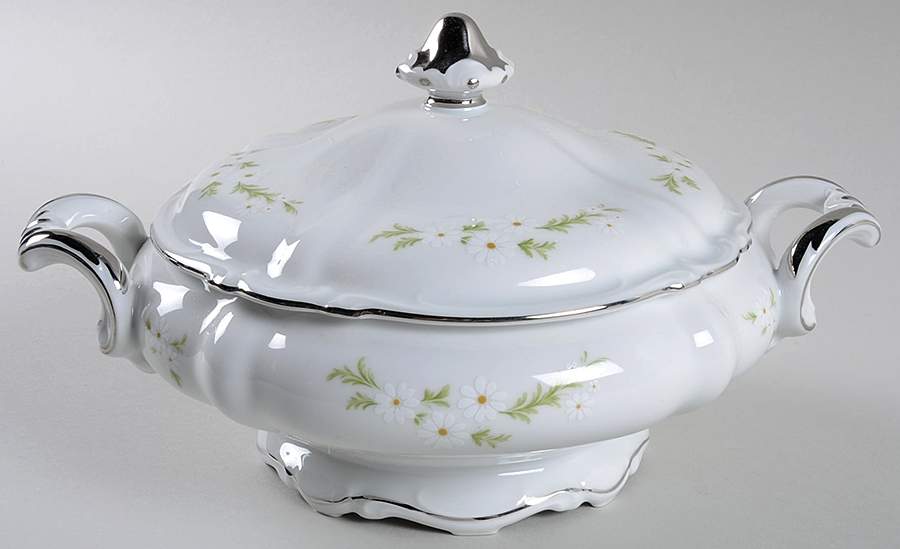 Bridal Wreath Round Covered Vegetable by Crown Jewel-1