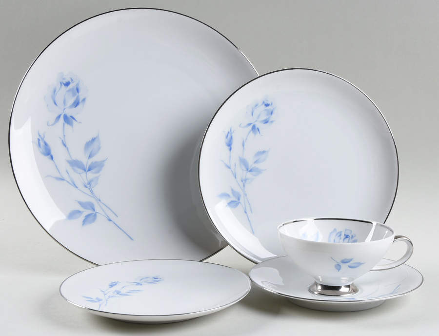 Candlelight Rose 5 Piece Place Setting by Crown Jewel-1