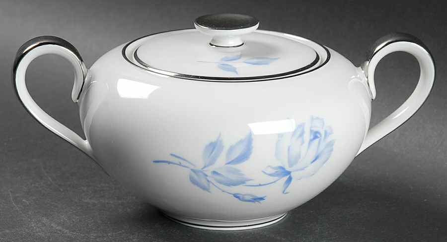 Candlelight Rose Sugar Bowl & Lid by Crown Jewel-1