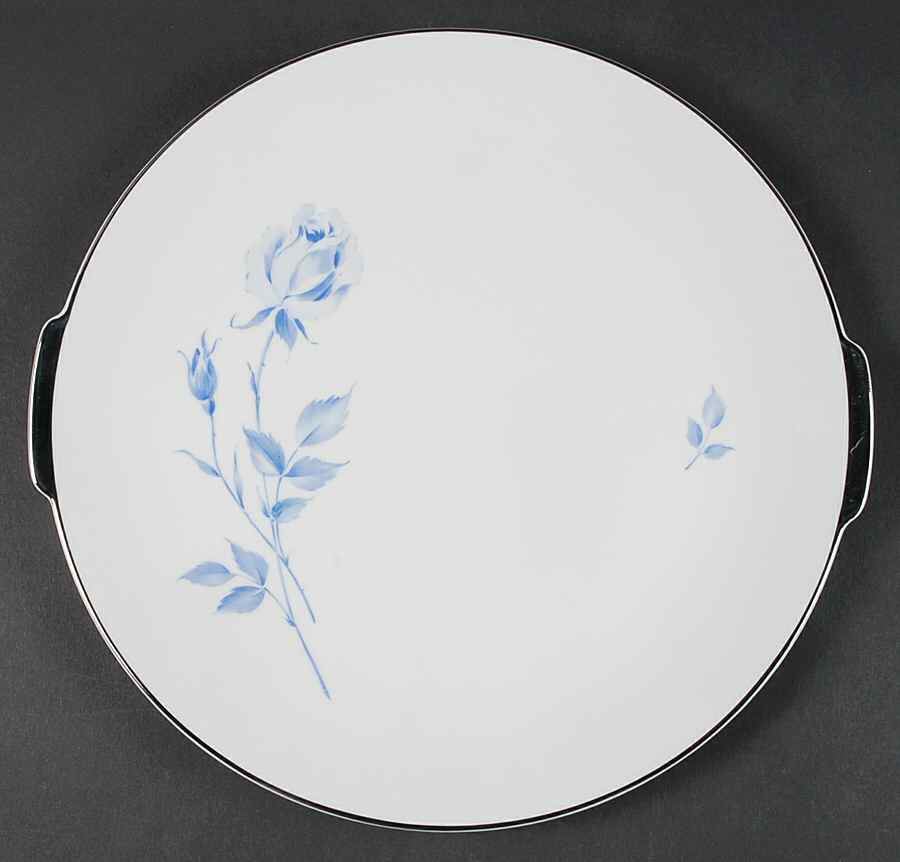 Candlelight Rose Handled Cake Plate by Crown Jewel-1