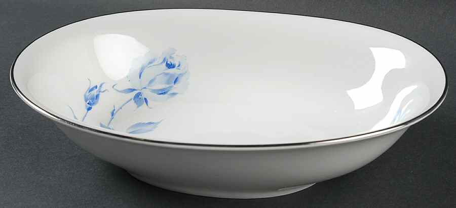 Candlelight Rose 10" Oval Vegetable Bowl by Crown Jewel-1