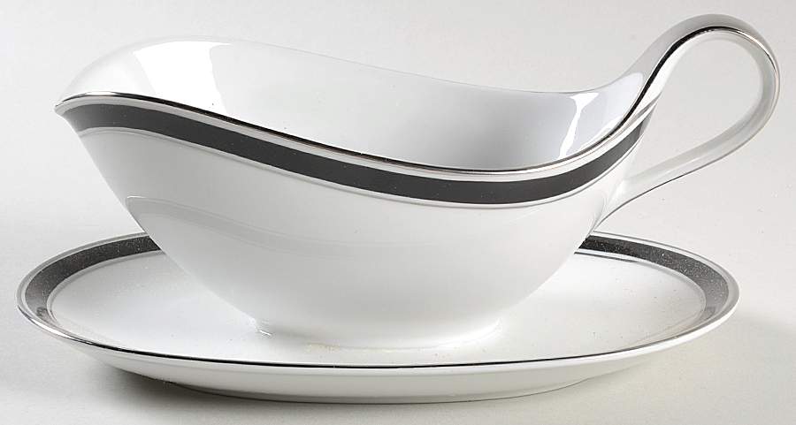 Fifth Avenue Gravy Boat with Attached Underplate by Crown Jewel-1