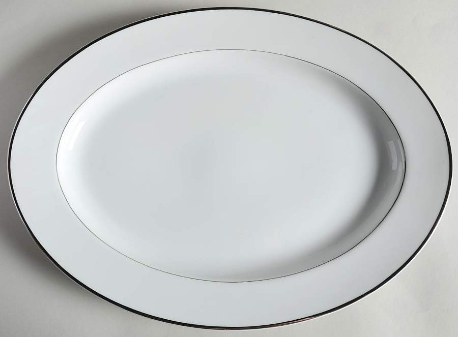 Fontainebleau 14" Oval Serving Platter by Crown Jewel-1
