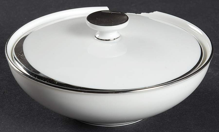 Silver Moon Sugar Bowl & Lid by Crown Jewel-1