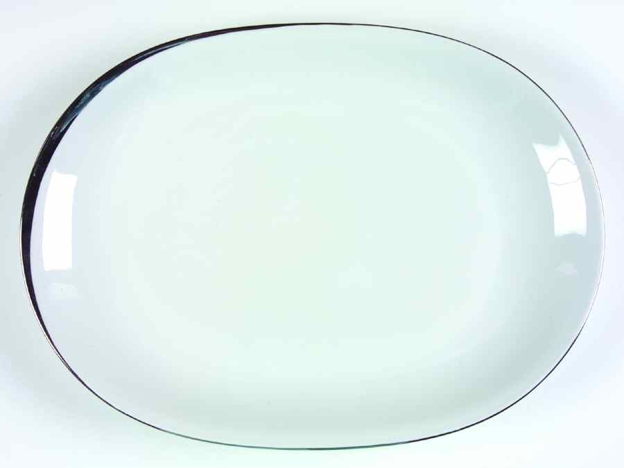 Silver Moon 14" Oval Serving Platter by Crown Jewel-1
