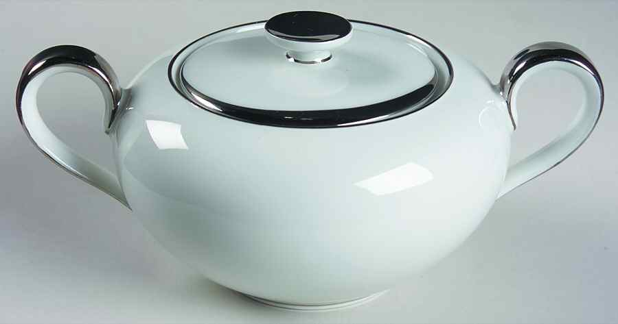 Silver Moon Sugar Bowl & Lid by Crown Jewel-1