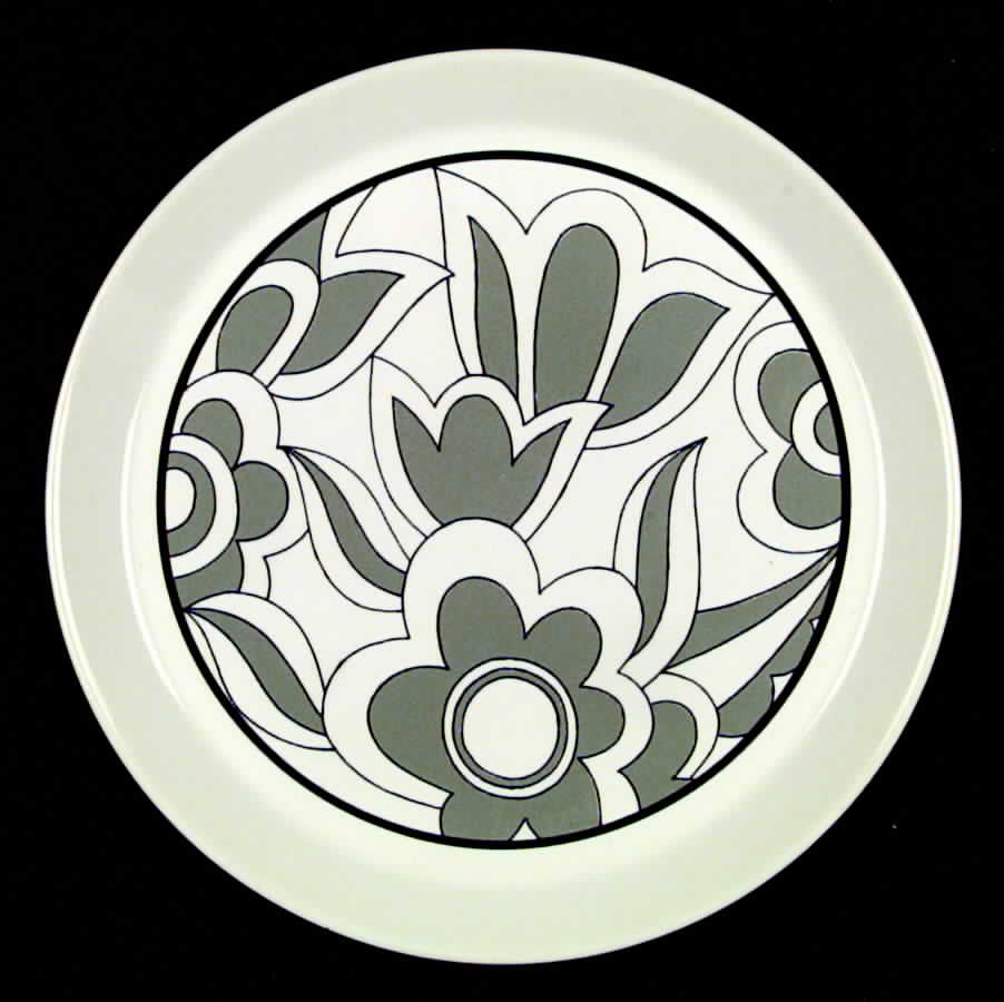 Bora Bora Dinner Plate by Crown Lynn-1