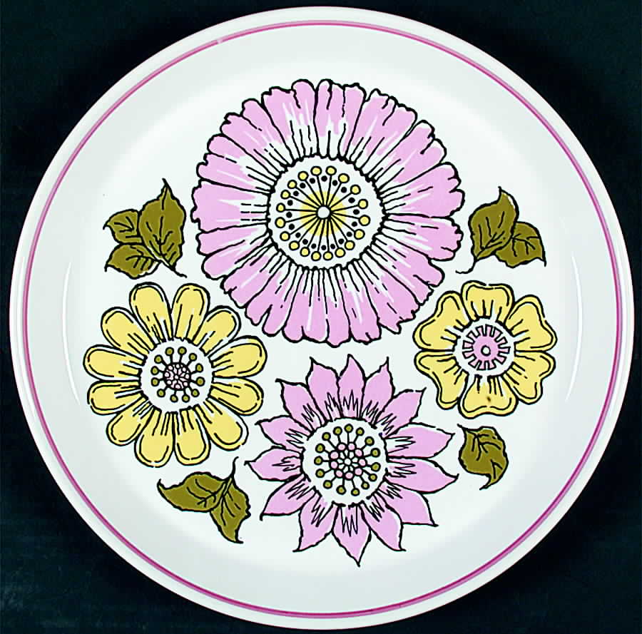 Gay Dinner Plate by Crown Lynn-1