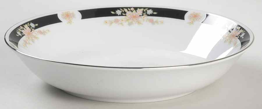 Adriana (Platinum Trim) Coupe Soup Bowl by Crown Ming-1