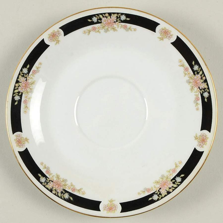 Adriana (Gold Trim) Saucer by Crown Ming-1