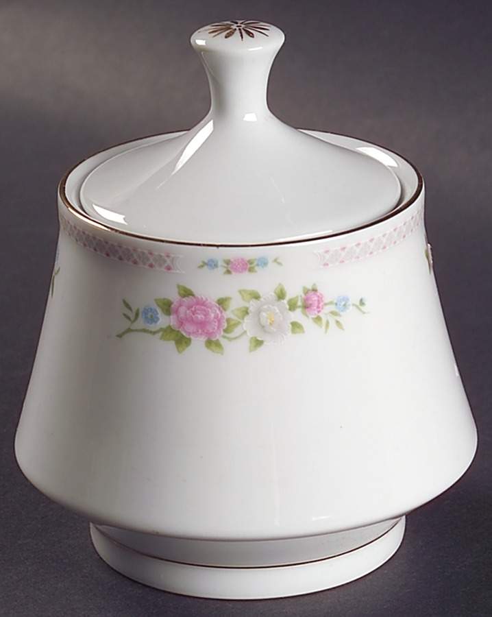 Bird of Paradise Sugar Bowl & Lid by Crown Ming-1