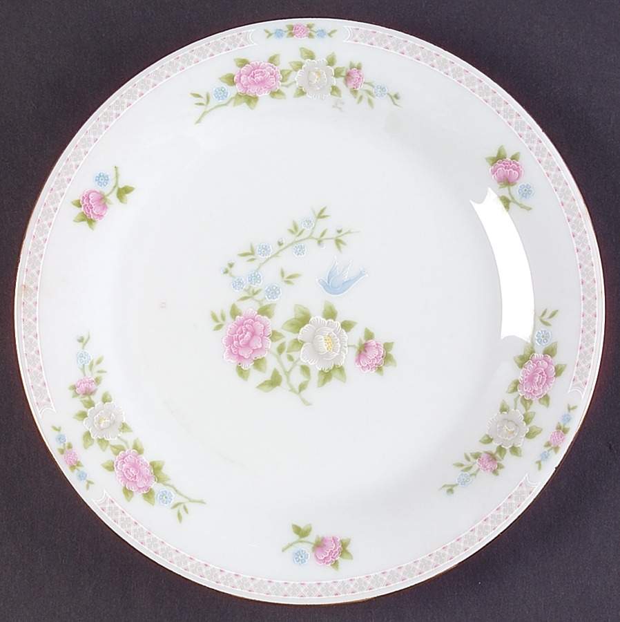 Bird of Paradise Salad Plate by Crown Ming-1
