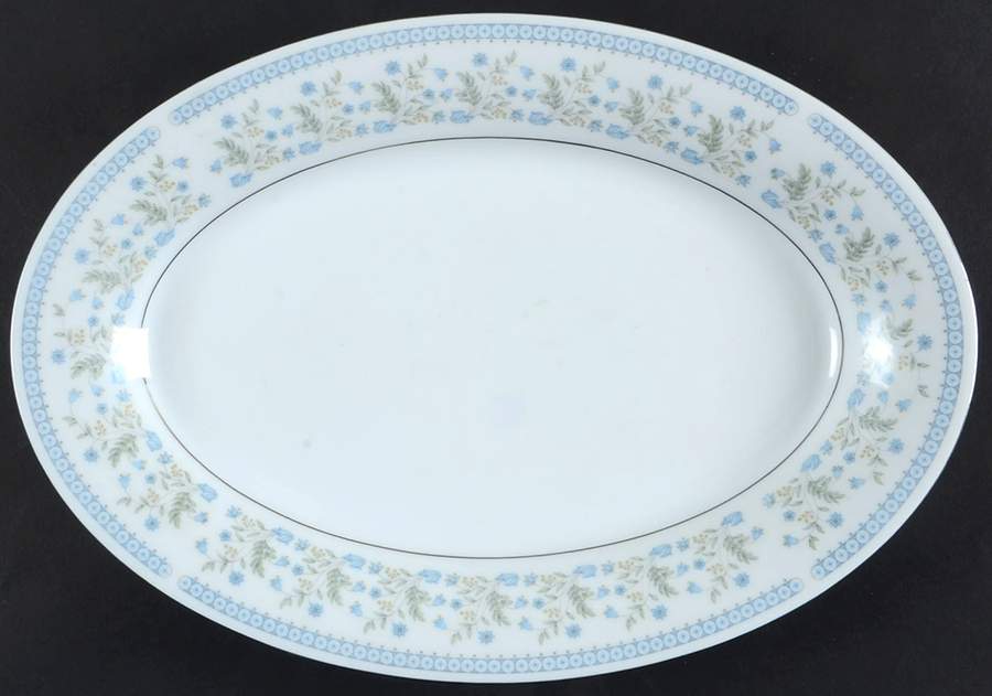 Celeste 14" Oval Serving Platter by Crown Ming-1