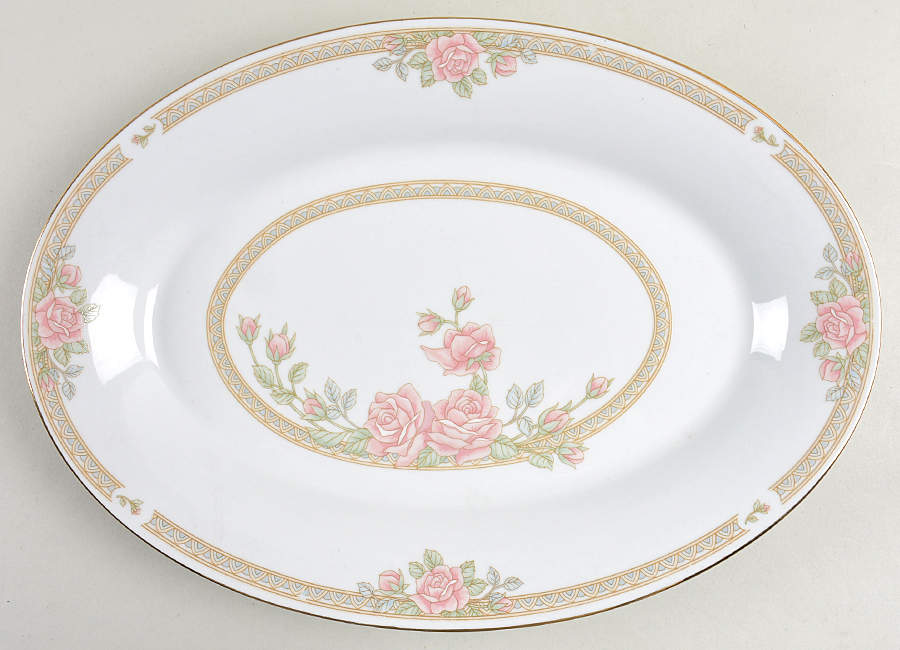 Christina 14" Oval Serving Platter by Crown Ming-1