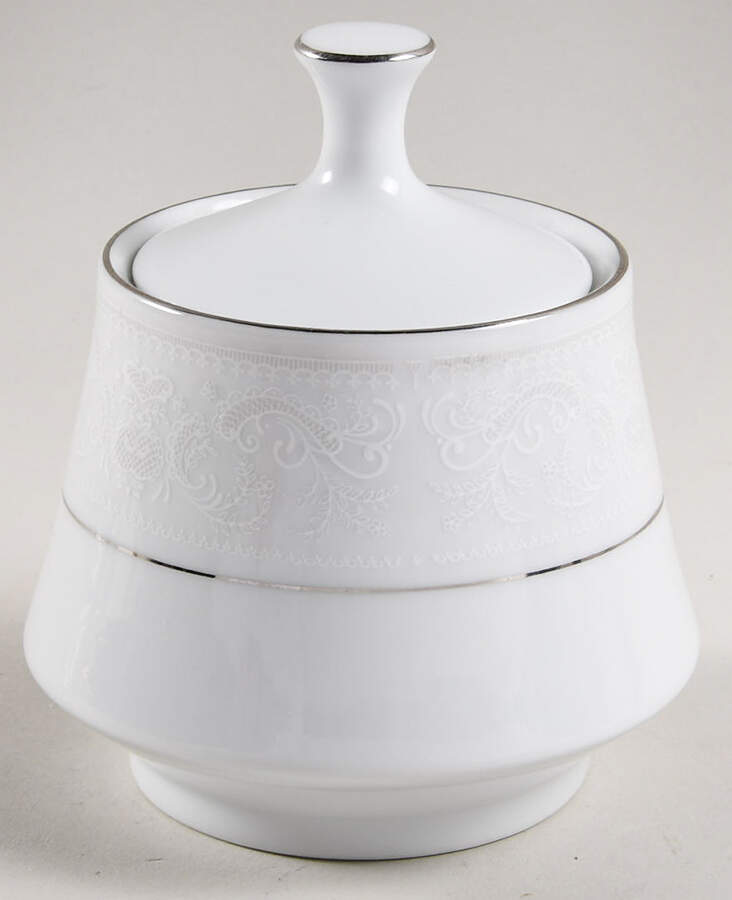 Crochet Sugar Bowl & Lid by Crown Ming-1