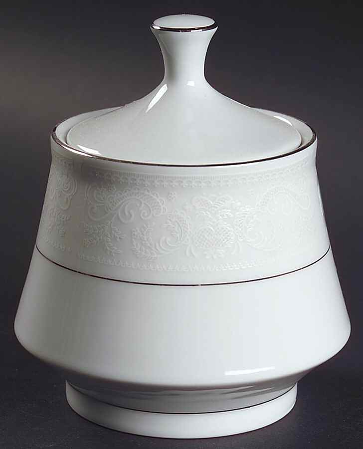 Crochet Sugar Bowl & Lid by Crown Ming-1