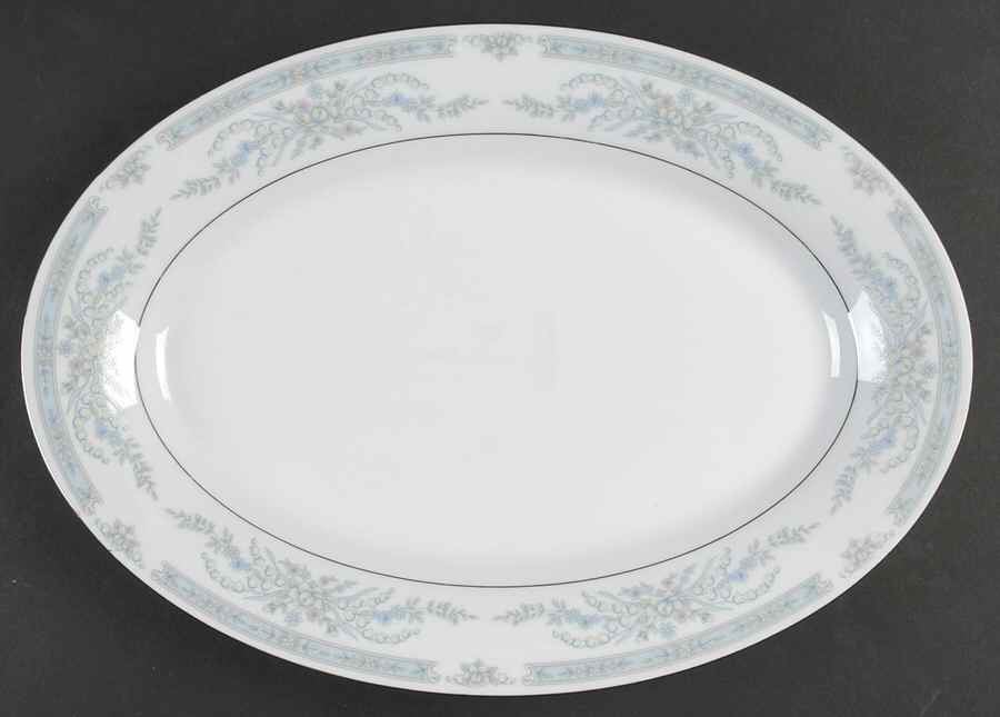 Diana 14" Oval Serving Platter by Crown Ming-1