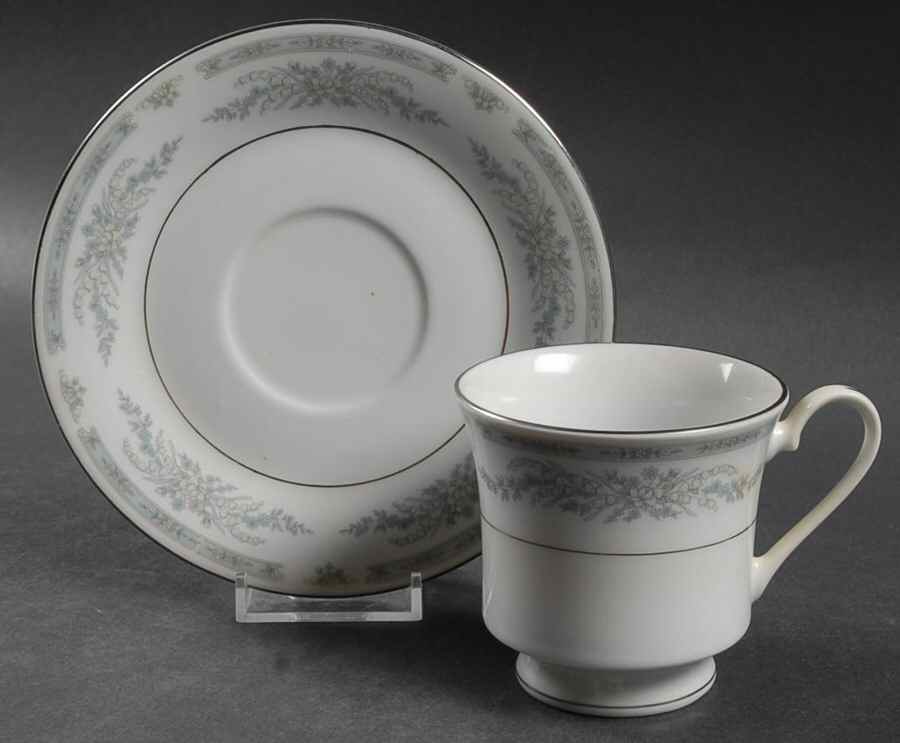 Diana Footed Cup & Saucer Set by Crown Ming-1