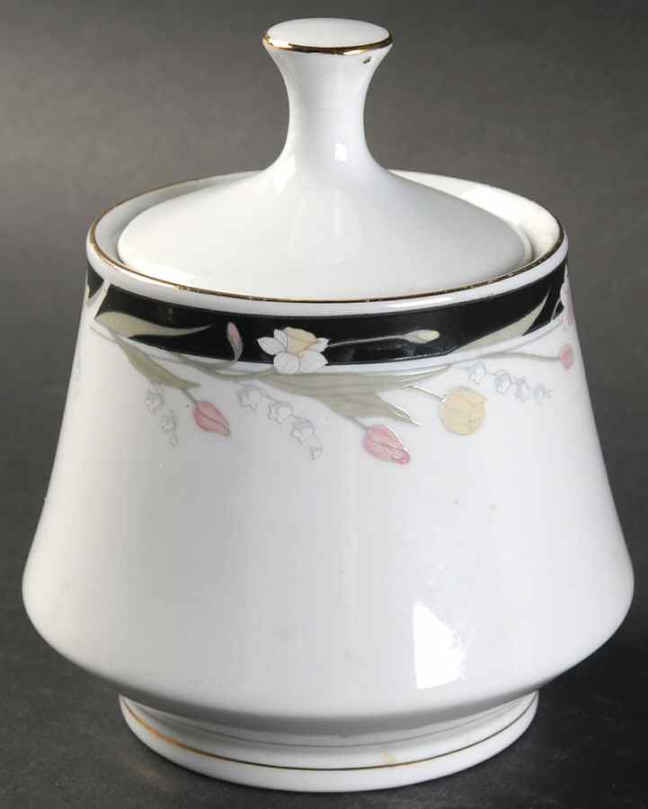 Michelle Sugar Bowl & Lid by Crown Ming-1