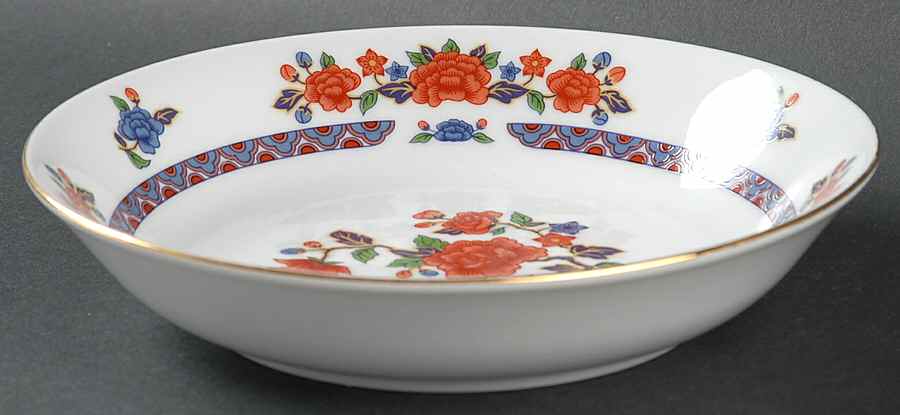 Old Imari Coupe Soup Bowl by Crown Ming-1