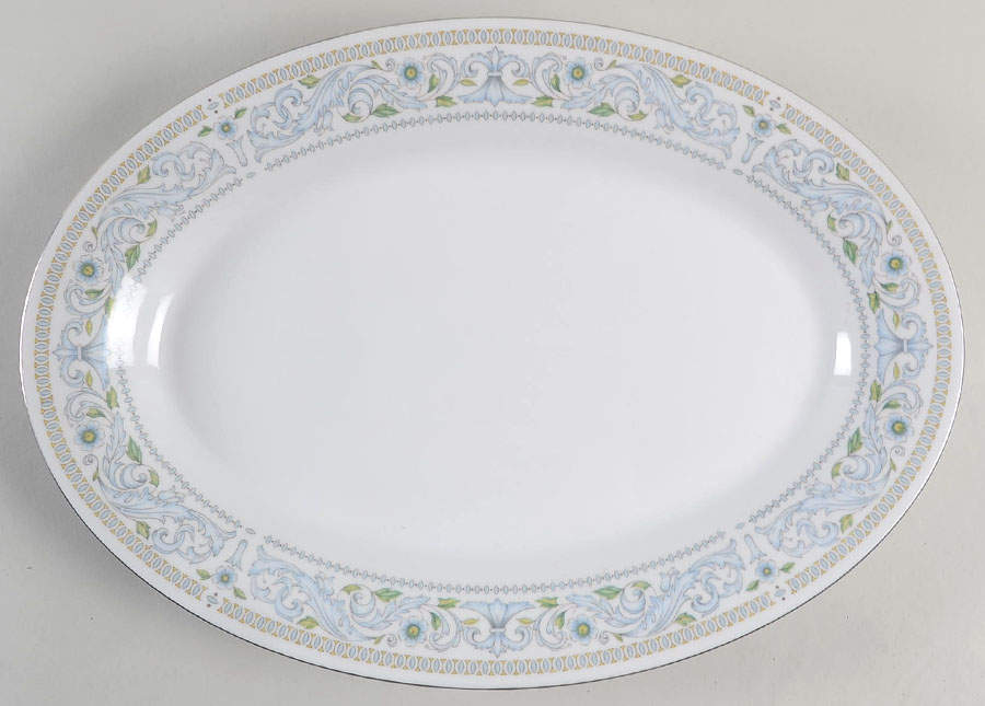 Princess 14" Oval Serving Platter by Crown Ming-1