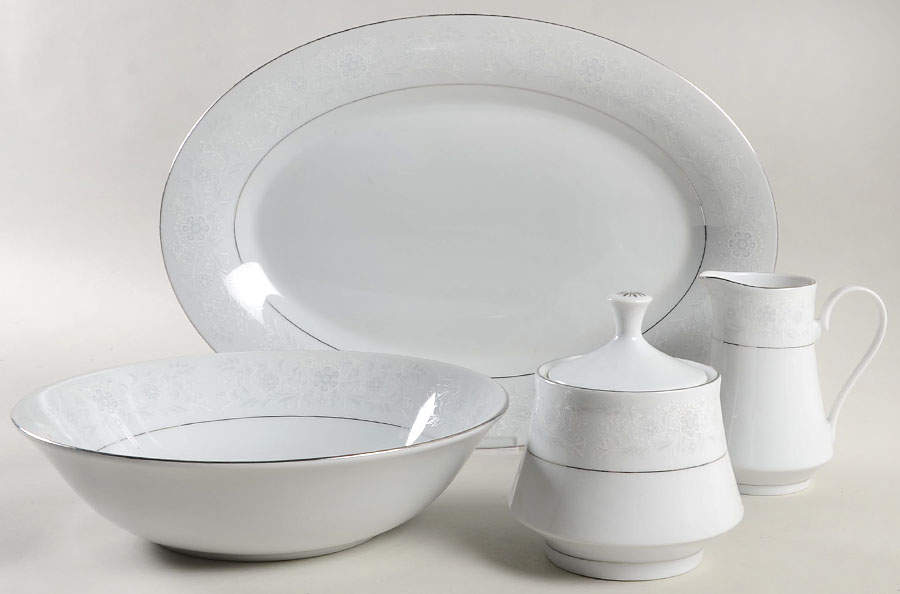 Queen's Lace 5 Piece Hostess Set by Crown Ming-1