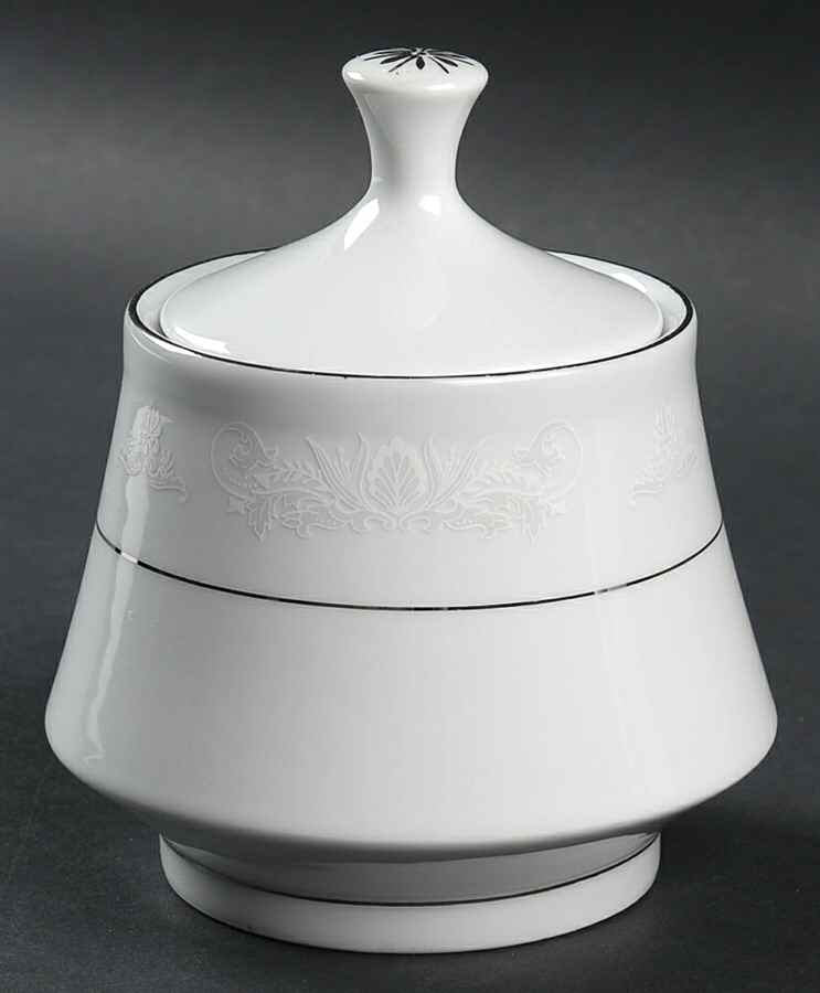 Royal Palm Sugar Bowl & Lid by Crown Ming-1