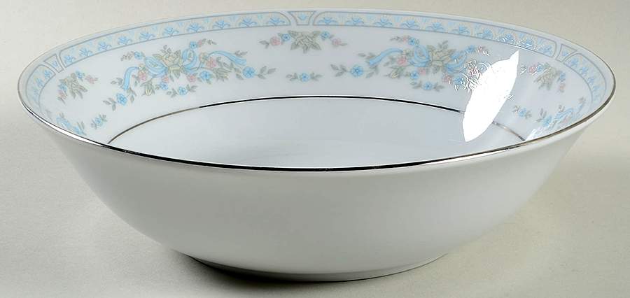 Rose Point 9" Round Vegetable Bowl by Crown Ming-1
