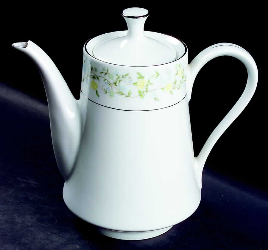 Spring Garden Coffee Pot & Lid by Crown Ming-1