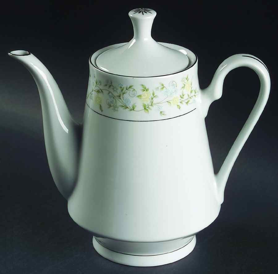 Spring Garden Coffee Pot & Lid by Crown Ming-1