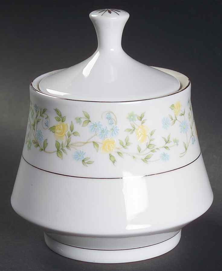 Spring Garden Sugar Bowl & Lid by Crown Ming-1