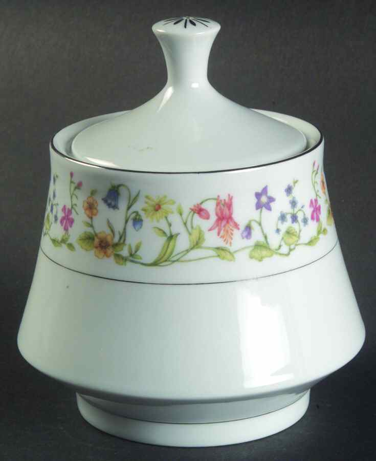 Susan Sugar Bowl & Lid by Crown Ming-1