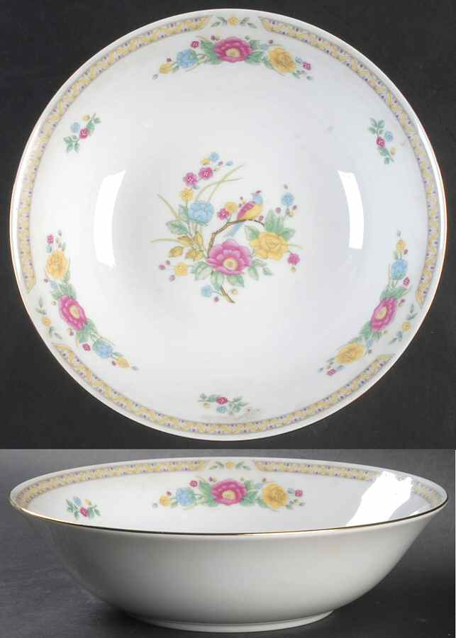 Tranquility 9" Round Vegetable Bowl by Crown Ming-1