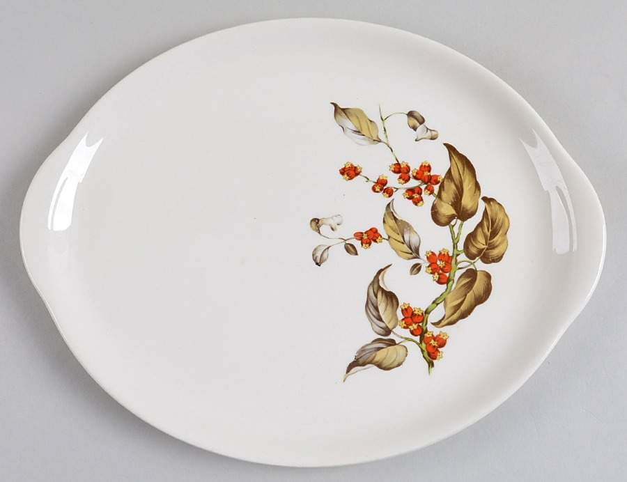 Bittersweet 11" Oval Serving Platter by Crooksville-1