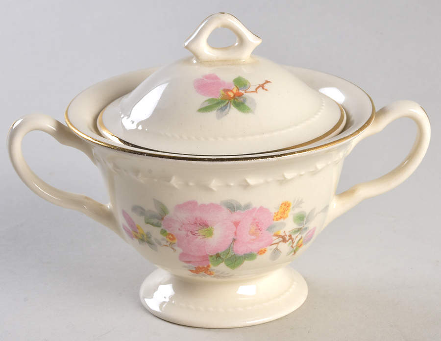 CRO1 Sugar Bowl & Lid by Crooksville-1