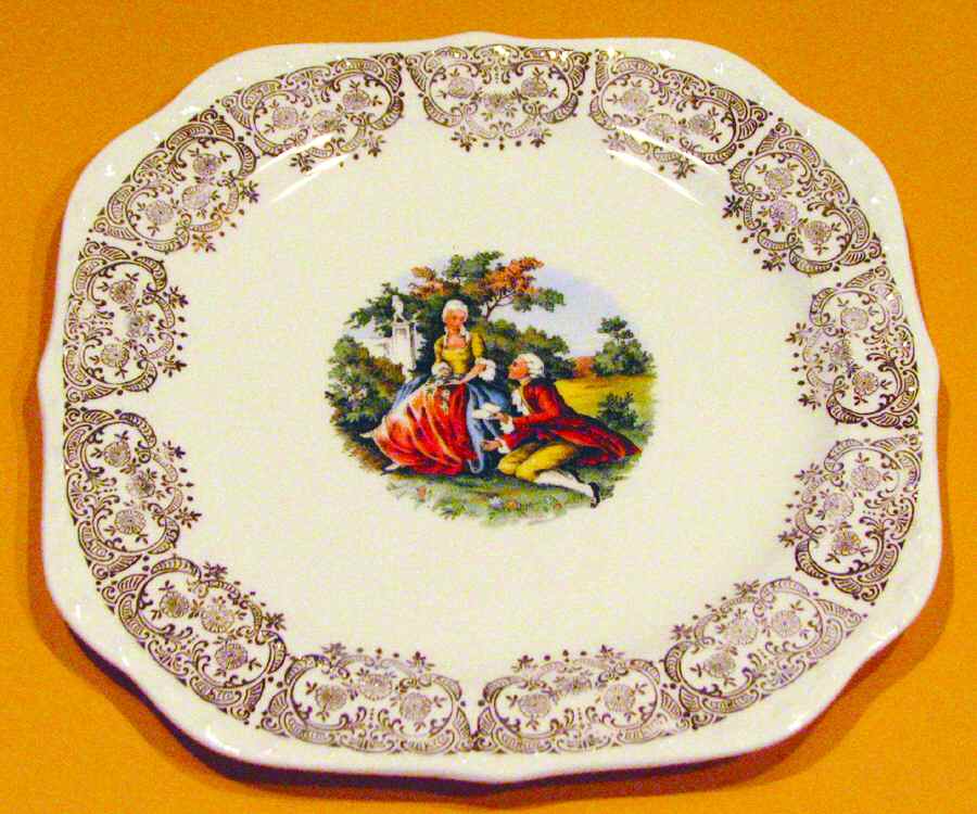 CRO10 Square Bread & Butter Plate by Crooksville-1