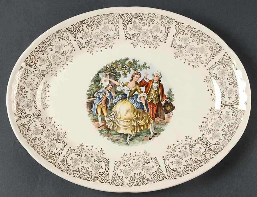 CRO10 11" Oval Serving Platter by Crooksville-1