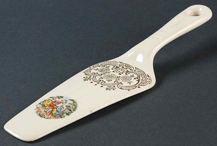 CRO10 Solid Ceramic Pie/Cake Server by Crooksville-1