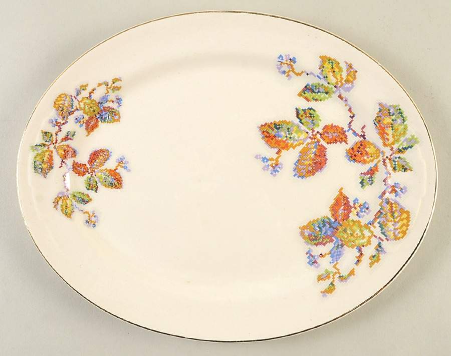 CRO13 11" Oval Serving Platter by Crooksville-1