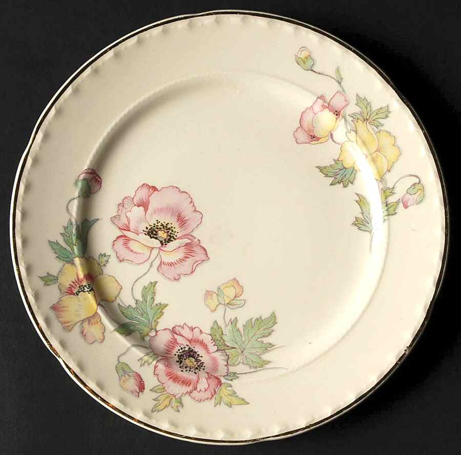 James California Poppy Dessert/Pie Plate by Crooksville-1