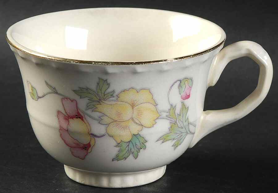James California Poppy Flat Cup by Crooksville-1