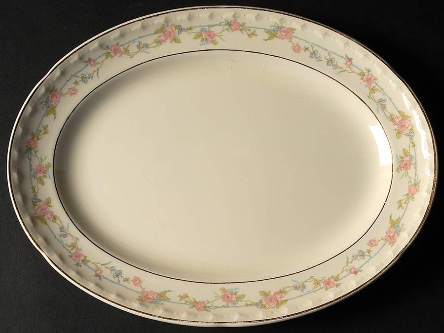 CRO19 11" Oval Serving Platter by Crooksville-1