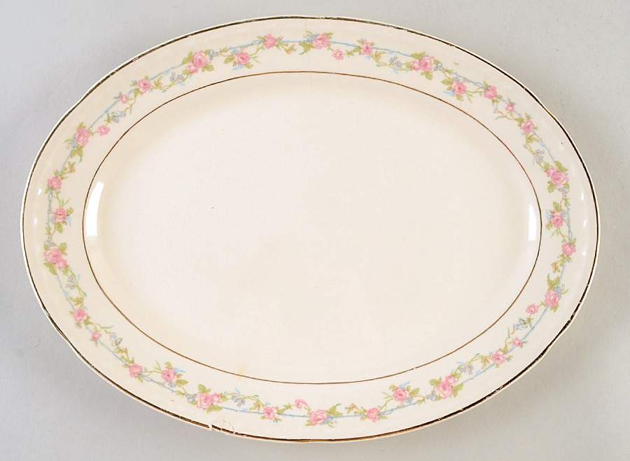 CRO19 13" Oval Serving Platter by Crooksville-1