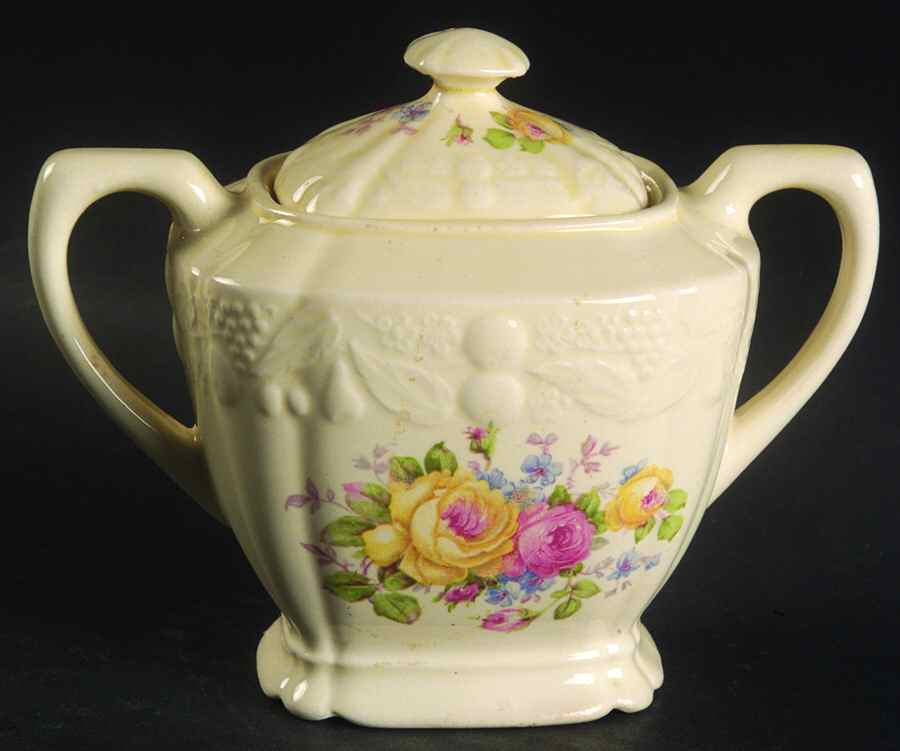 CRO24 Sugar Bowl & Lid by Crooksville-1