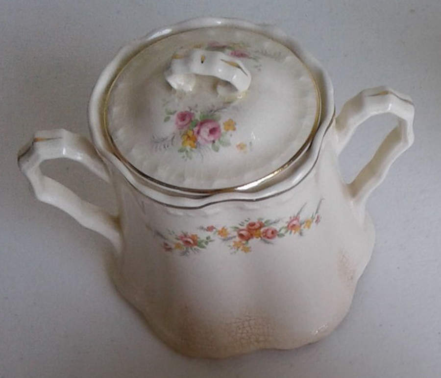 1145 Sugar Bowl & Lid by Crooksville-1