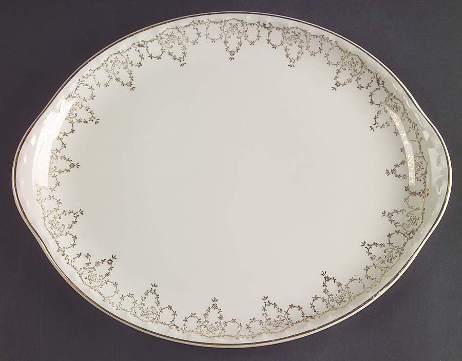 Lorraine 11" Oval Serving Platter by Crooksville-1