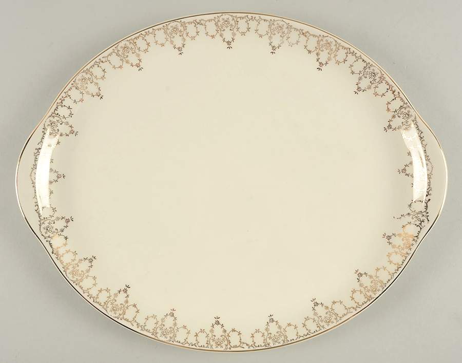Lorraine 13" Oval Serving Platter by Crooksville-1